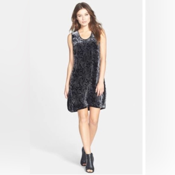 Eileen Fisher Velvet Sleeveless Shift Holiday perfect EUC XS - Picture 1 of 7